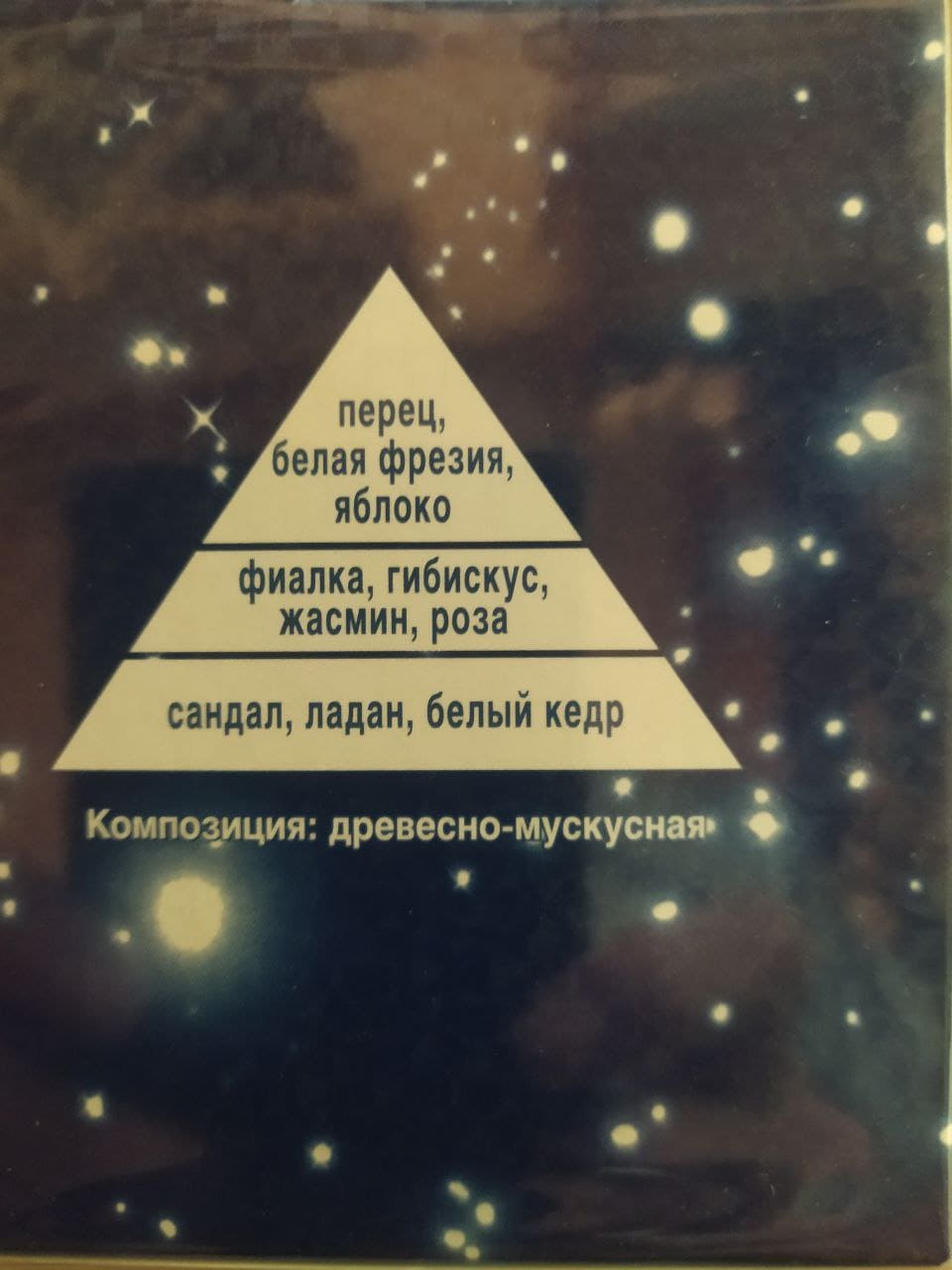 Визуальная пирамида нот парфюмерной композиции <noindex>Infinity от АО Санни